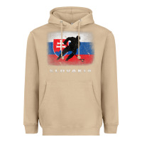 Mushroom Slovakia Ice Hockey Slovak Flag Heavyweight Hoodie - InspiraDesign