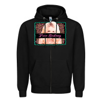 Black free britney leopard glitter Zipper Hoodie - AdoDesignShop