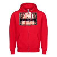 Red free britney leopard glitter Zipper Hoodie - AdoDesignShop