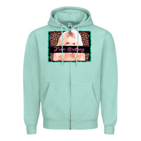 Seafoam free britney leopard glitter Zipper Hoodie - AdoDesignShop