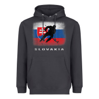 Smoke Slovakia Ice Hockey Slovak Flag Heavyweight Hoodie - InspiraDesign