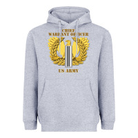 Heather Grey Emblem warrant officer cw5 Heavyweight Hoodie - InspiraDesign