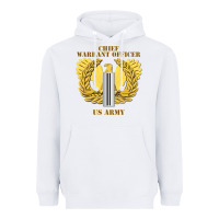 White Emblem warrant officer cw5 Heavyweight Hoodie - InspiraDesign