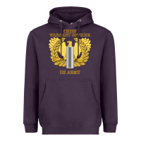 Plum Emblem warrant officer cw5 Heavyweight Hoodie - InspiraDesign