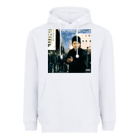 White Amerikkkas most wanted Heavyweight Hoodie - InspiraDesign