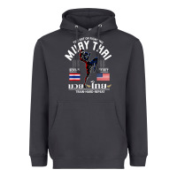 Smoke thailand american flag muay thai boxing train hard repeat t shirt Heavyweight Hoodie - InspiraDesign