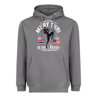 Storm thailand american flag muay thai boxing train hard repeat t shirt Heavyweight Hoodie - InspiraDesign