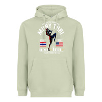Matcha thailand american flag muay thai boxing train hard repeat t shirt Heavyweight Hoodie - InspiraDesign