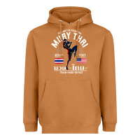 Meerkat thailand american flag muay thai boxing train hard repeat t shirt Heavyweight Hoodie - InspiraDesign