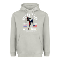 Moon Dust thailand american flag muay thai boxing train hard repeat t shirt Heavyweight Hoodie - InspiraDesign
