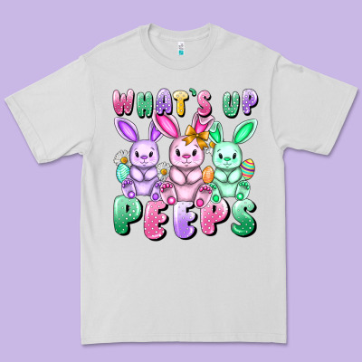 What's Up Peeps Easter Bunnies Easter Day Premium Tee Designed By Cowgirlartshop
