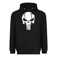 Black the punisher skull Heavyweight Hoodie - InspiraDesign