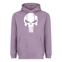 Lavender the punisher skull Heavyweight Hoodie - InspiraDesign