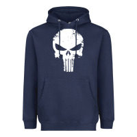 Navy the punisher skull Heavyweight Hoodie - InspiraDesign