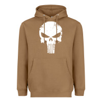Toasted Coconut the punisher skull Heavyweight Hoodie - InspiraDesign