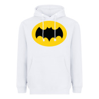 White adam west bat Heavyweight Hoodie - InspiraDesign