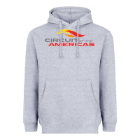 Heather Grey circuit of the americas Heavyweight Hoodie - InspiraDesign