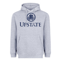 Heather Grey Upstate Medical, SUNY Heavyweight Hoodie - InspiraDesign