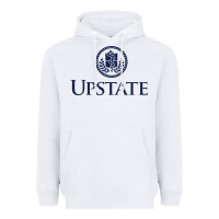 White Upstate Medical, SUNY Heavyweight Hoodie - InspiraDesign