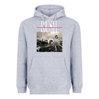 Heather Grey rush permanent waves Heavyweight Hoodie - InspiraDesign