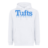 White Tufts University Heavyweight Hoodie - InspiraDesign