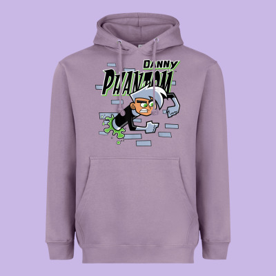 Danny Phantom Coming Through Brick Wall Heavyweight Hoodie Designed By Inspiradesign