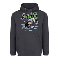 Smoke Danny Phantom Coming Through Brick Wall Heavyweight Hoodie - InspiraDesign