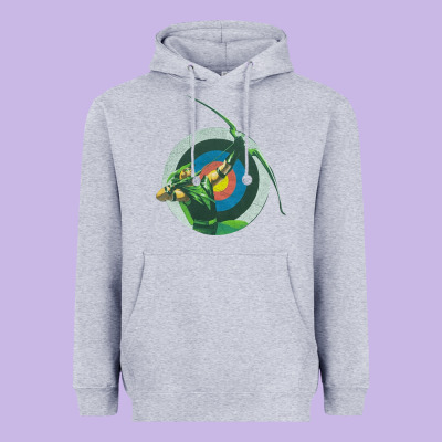 Green Arrow Dc, Green Arrow Dc Vintage, Green Arrow Dc Art, Green Arro Heavyweight Hoodie Designed By Inspiradesign