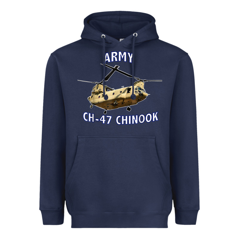 Army Ch-47 Chinook Helicopter Heavyweight Hoodie by InspiraDesign | Teevron