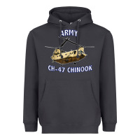 Smoke ARMY CH-47 CHINOOK HELICOPTER Heavyweight Hoodie - InspiraDesign