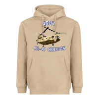 Mushroom ARMY CH-47 CHINOOK HELICOPTER Heavyweight Hoodie - InspiraDesign