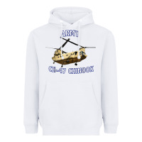 White ARMY CH-47 CHINOOK HELICOPTER Heavyweight Hoodie - InspiraDesign
