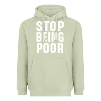 Matcha stop being poor Heavyweight Hoodie - InspiraDesign