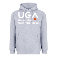 Heather Grey université grenoble alpes Heavyweight Hoodie - ArtChic