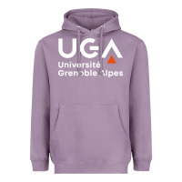 Lavender université grenoble alpes Heavyweight Hoodie - ArtChic