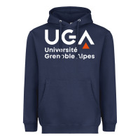 Navy université grenoble alpes Heavyweight Hoodie - ArtChic