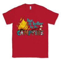 Red life is better by the campfire Classic Tee - Artiststas