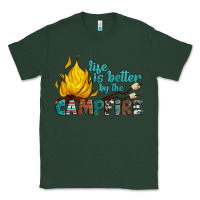 Sports Green life is better by the campfire Classic Tee - Artiststas