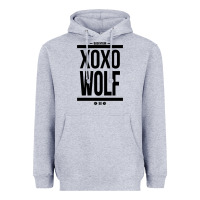 Heather Grey EXO WOLF  BaekHyun 88  KPOP Text Style Heavyweight Hoodie - ArtChic