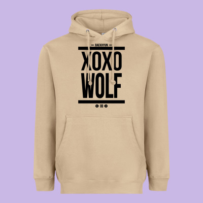 Exo Wolf  Baekhyun 88  Kpop Text Style Heavyweight Hoodie Designed By Artchic