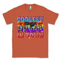Copper Coolest queer in town Classic Tee - CowGirlArtShop