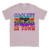 Lilac Coolest queer in town Classic Tee - CowGirlArtShop