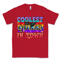 Red Coolest queer in town Classic Tee - CowGirlArtShop