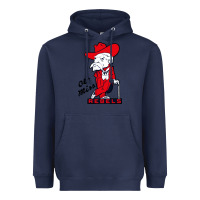 Navy vintage colonel reb mascot Heavyweight Hoodie - ArtChic