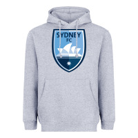 Heather Grey Sydney FC Heavyweight Hoodie - ArtChic