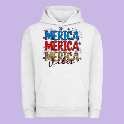 Merica Merica Merica Vibes Urban Hoodie Designed By Ranaportraitstore