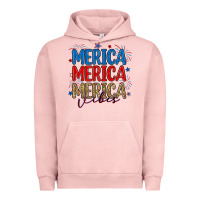 Pigment Salmon merica merica merica vibes Urban Hoodie - RanaPortraitStore