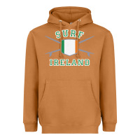 Meerkat ireland surfing hoodie  irish flag surfboards design Heavyweight Hoodie - ArtChic