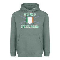 Sage ireland surfing hoodie  irish flag surfboards design Heavyweight Hoodie - ArtChic