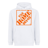 White HOMEDEPOT Heavyweight Hoodie - ArtChic